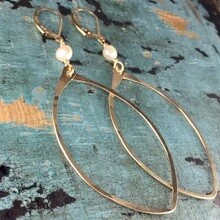Sanibel Pearl Earrings / Gold Filled
