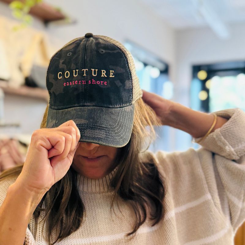 CAMO COUTURE HAT 