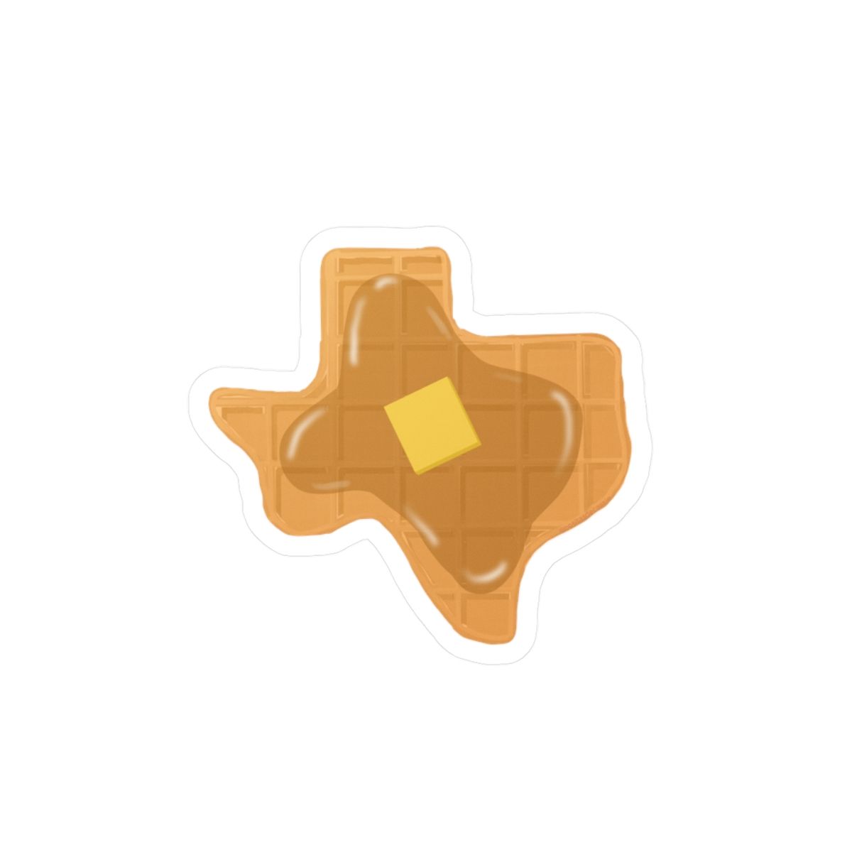 Vinyl Decal - Texas Waffle Sticker