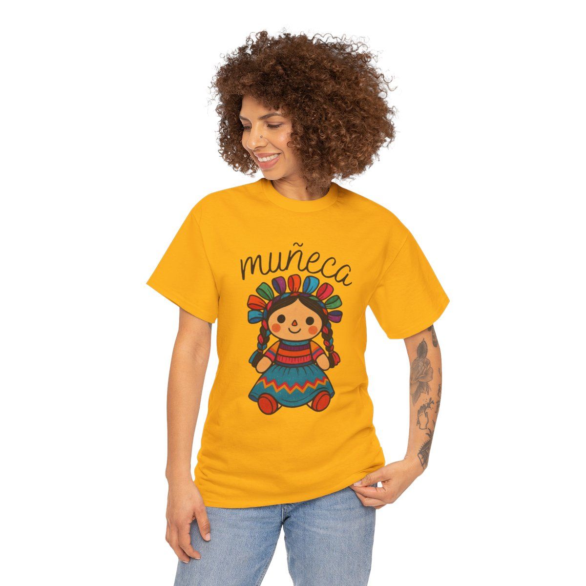 Mexican Fabric Maria Doll Tshirt