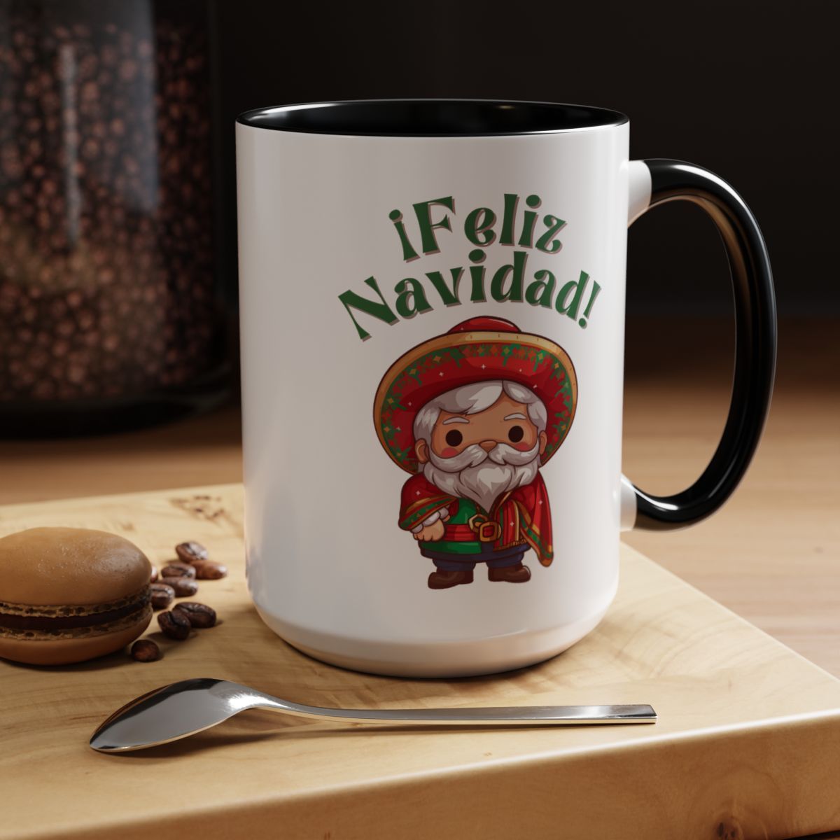 Mug - Mexican Santa Theme Coffee Mug (11, 15oz)