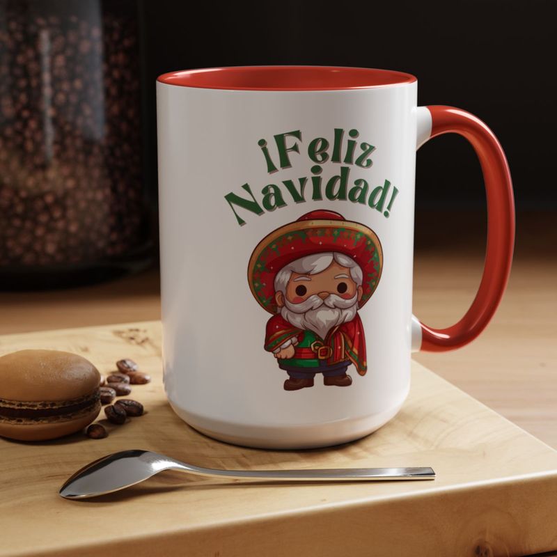 Mug - Mexican Santa Theme Coffee Mug (11, 15oz)
