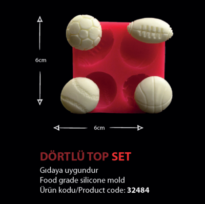32484 Dörtlü Top Set
