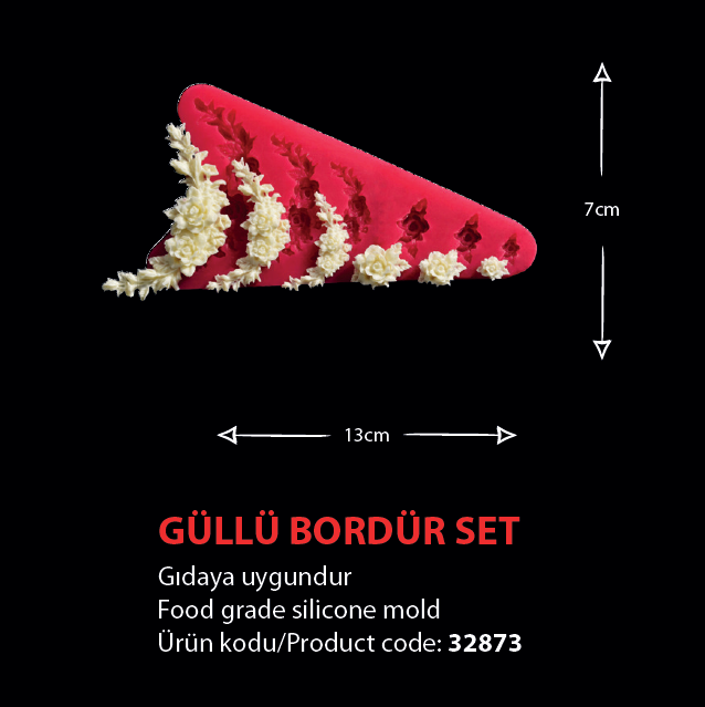 32873 Güllü Bordür Set