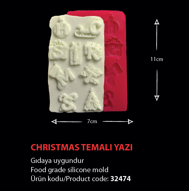 32474 Christmas Temalı Yazı