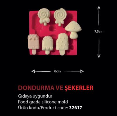 32617 Dondurma ve Şekerler
