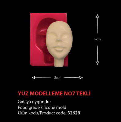 32629 Yüz Modelleme No 7 Tekli