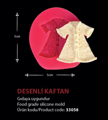 33058 Desenli Kaftan