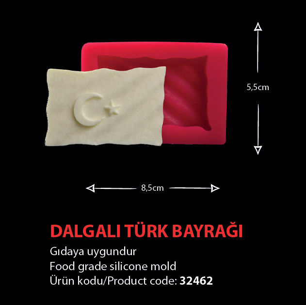 32462 Dalgalı Türk Bayrağı