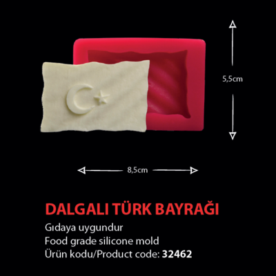 32462 Dalgalı Türk Bayrağı