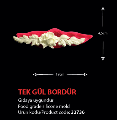 32736 Tek Gül Bordür