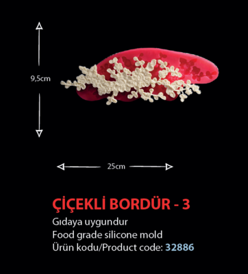 32886 Çiçekli Bordür 3