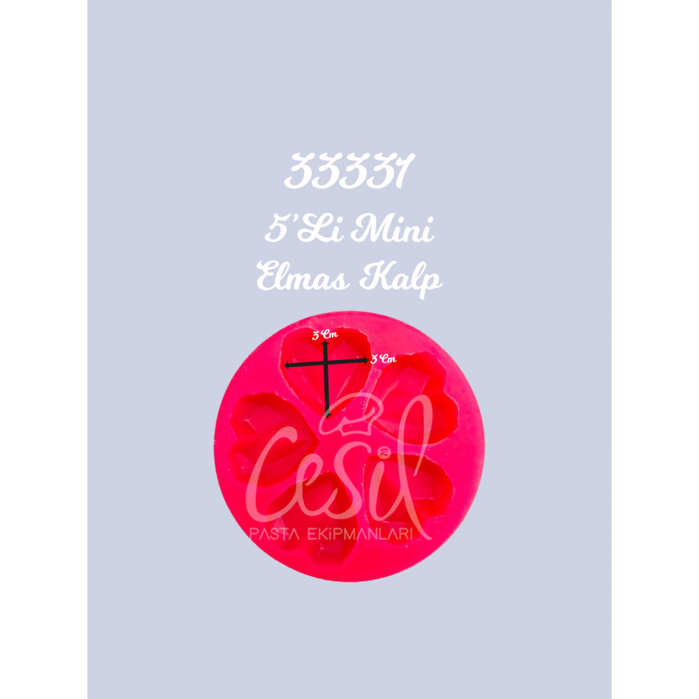 33331 Mini Elmas Kalp