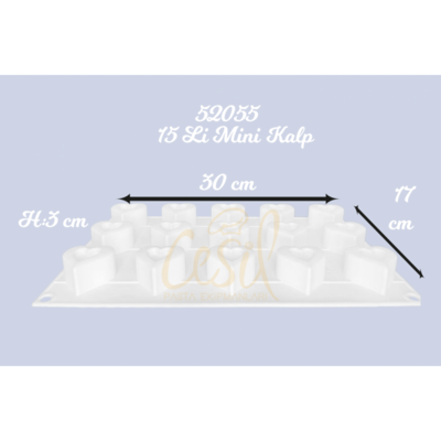 52055 Mini Kalp 15&#39;li