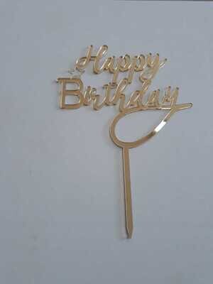 Pasta Topper 15263 Yıldızlı Happy Birthday