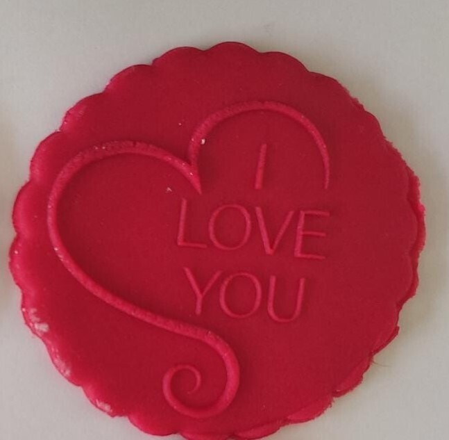 15308 I Love You Kurabiye Kaşesi