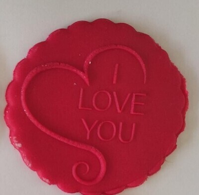 15308 I Love You Kurabiye Kaşesi