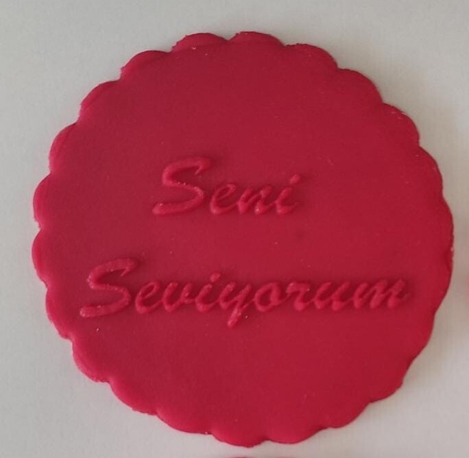 15264 Seni Seviyorum Kurabiye kaşesi