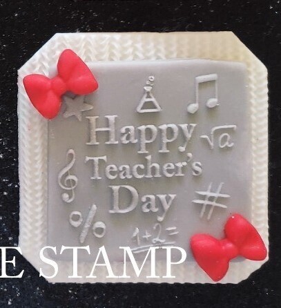 Happy Teacher&#39;s Day Kurabiye Kaşesi