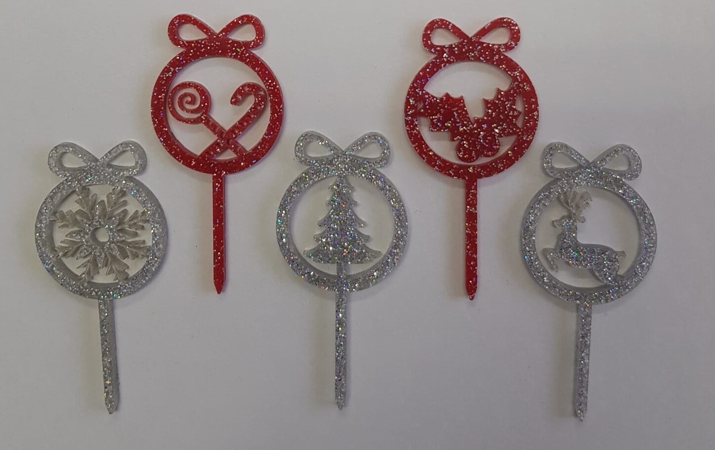 Pasta Topper 15359 Minik Ağaç Noel Set (5 PARÇA)