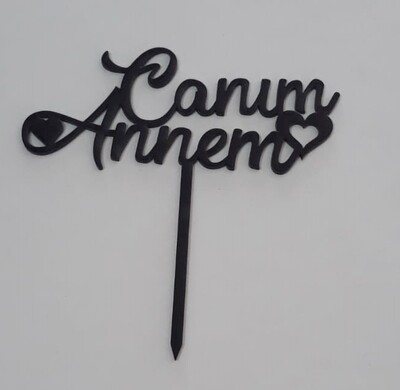 Pasta Topper Canım Annem