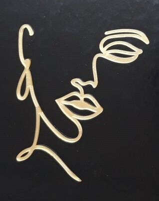 15391 Kadın Siluet 14,5*12cm