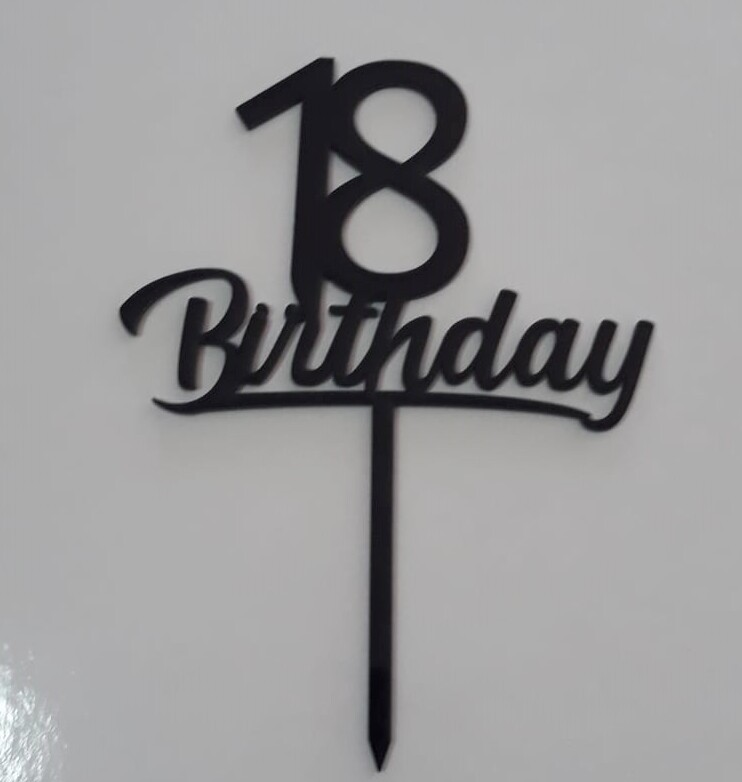 Pasta Topper 15397 18 Birthday