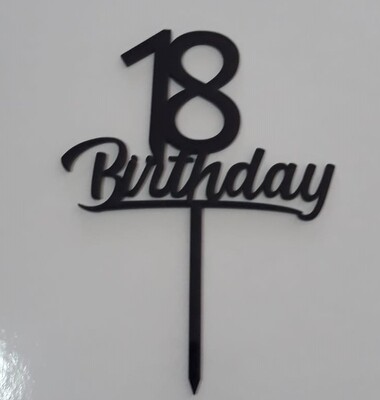 Pasta Topper 15397 18 Birthday