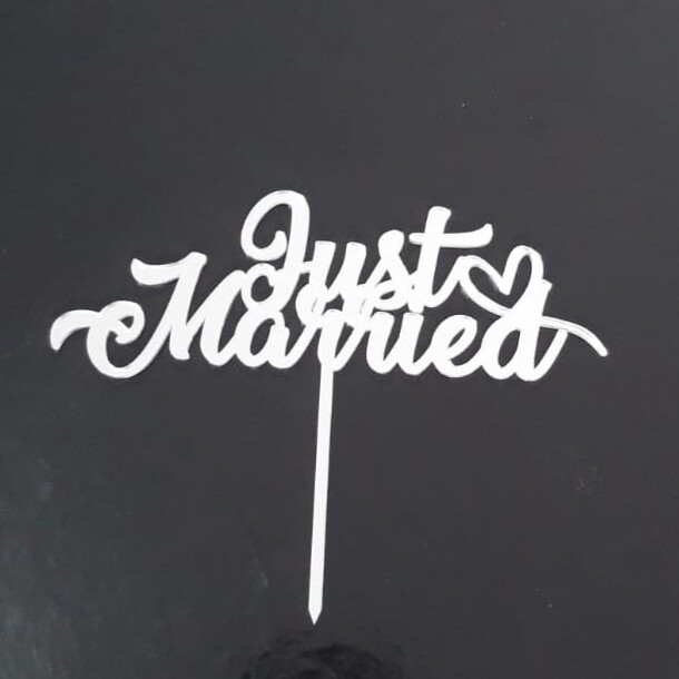 Pasta Topper - Just Married