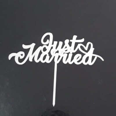Pasta Topper - Just Married
