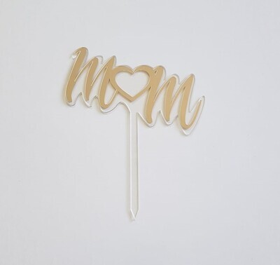 Pasta Topper Mom Altın