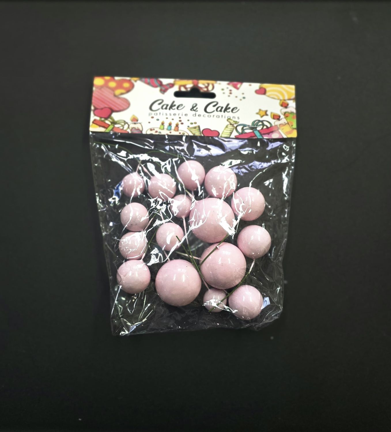 Pasta Üstü Toplar Pembe