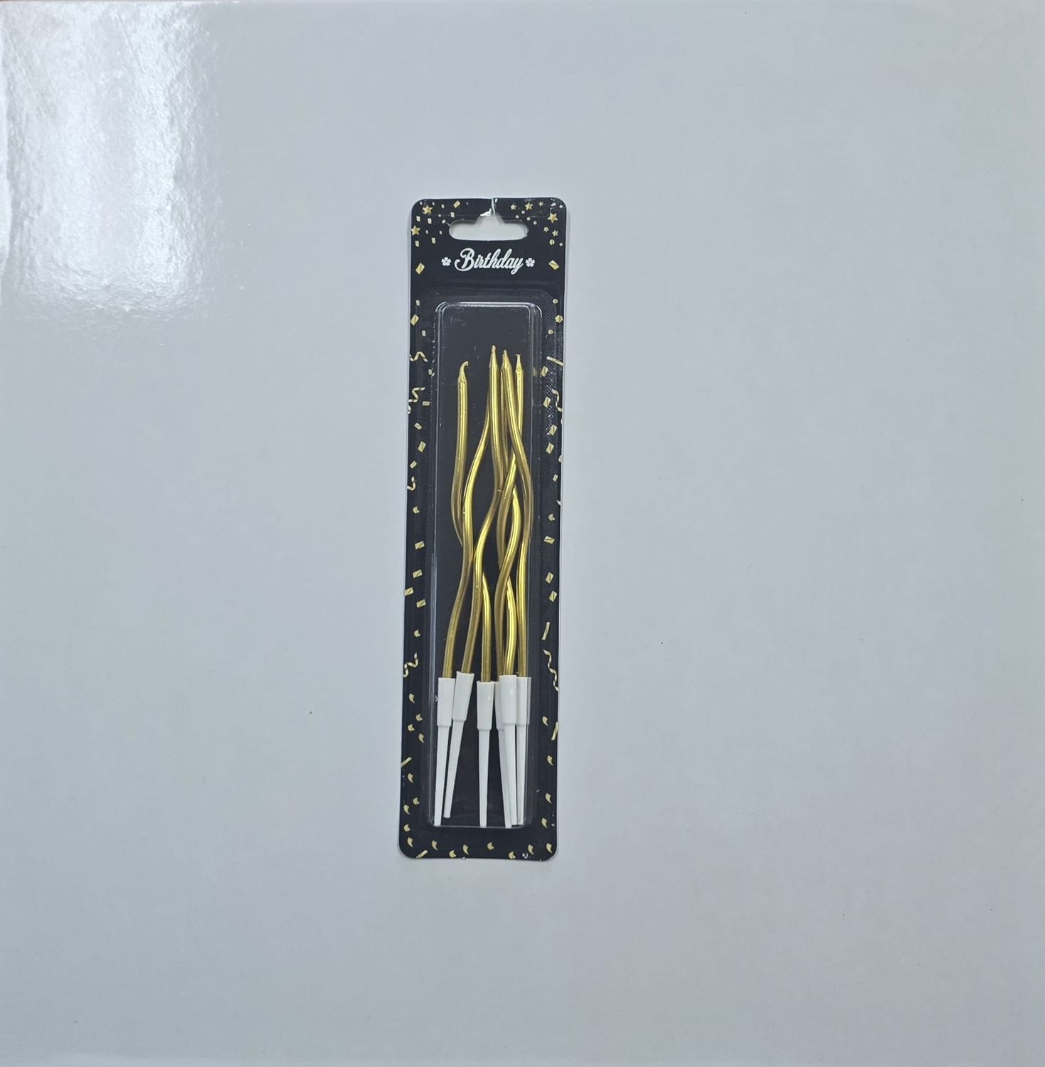 Kıvrık Mum Altın 6&#39;Lı