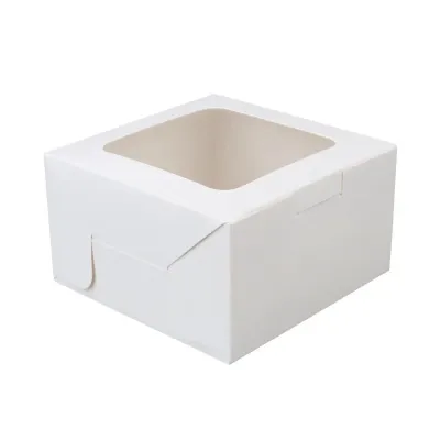 Tekli Muffin Kutusu Beyaz