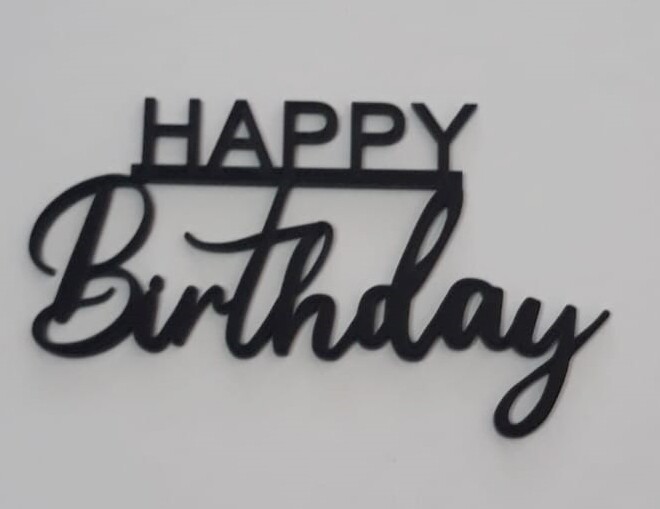 Pasta Topper 15400 Happy Birthday