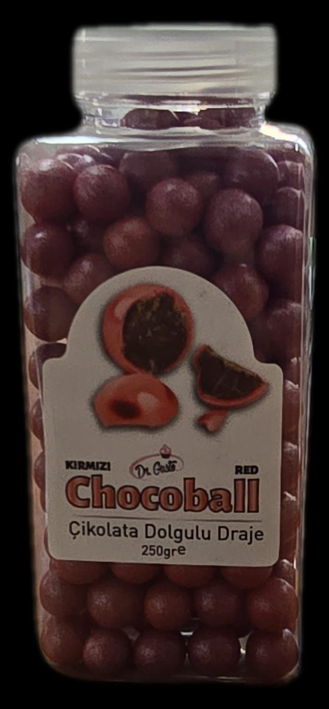 Kırmızı Çikolata Dolgulu Draje 250 Gr.