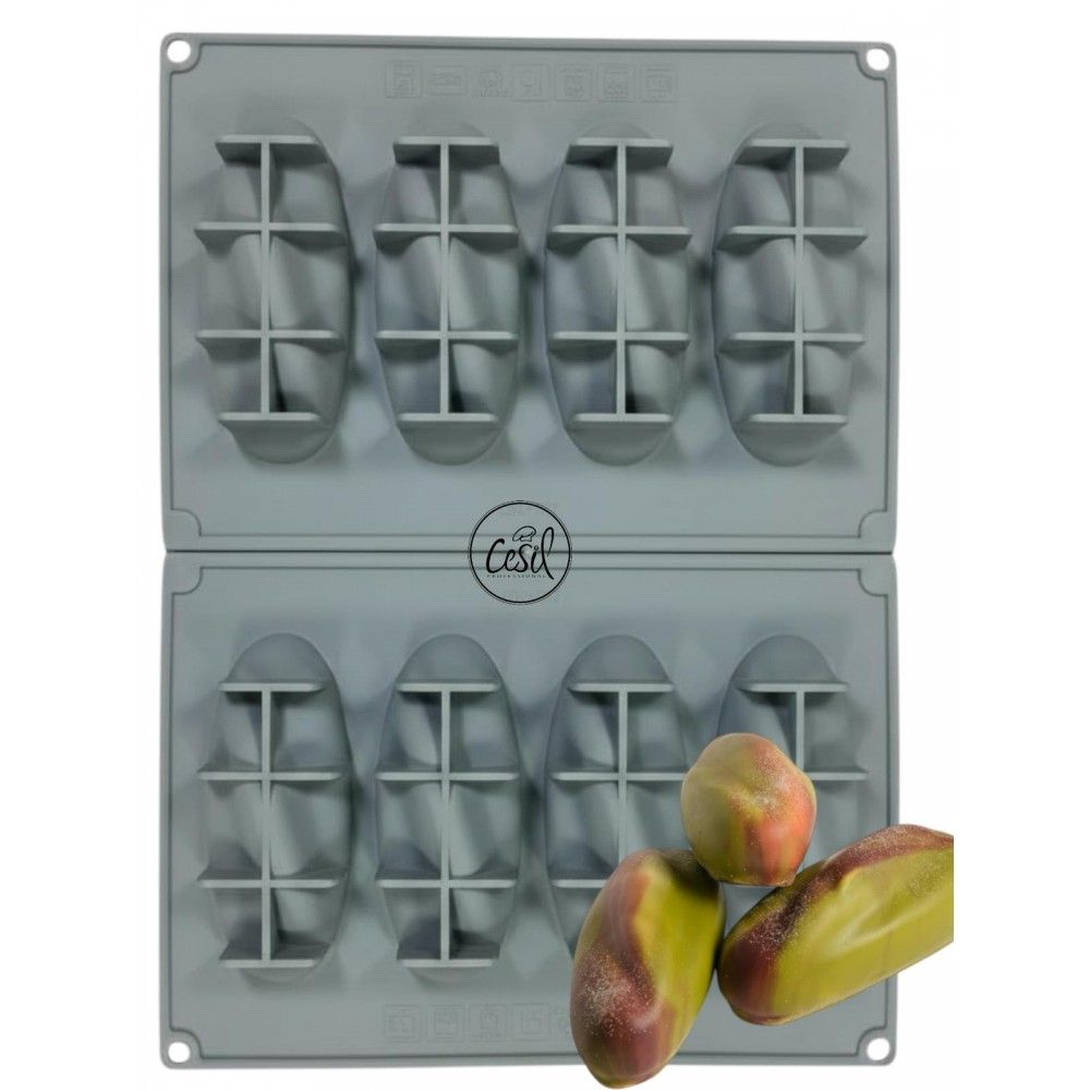 52107 Antepfıstığı Silikon Kalıbı 8'Li