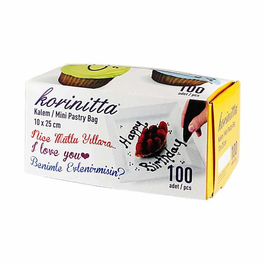 Korinitta Mini Kalem Krema Torbası 100'S