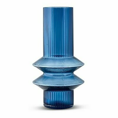 Memphis Vase- Ink Blue (L)
