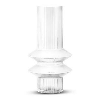 Memphis Vase- Clear (L)