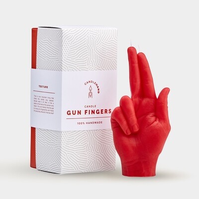 Gun Fingers Candlehand - Red