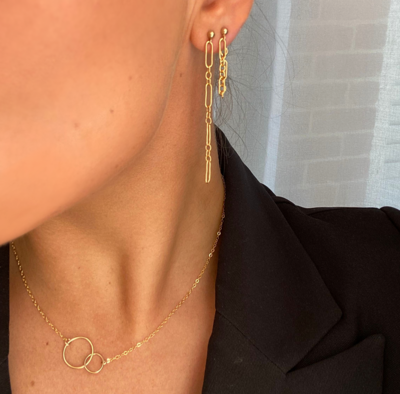 MISUZI | Annabelle Chain earring - gold