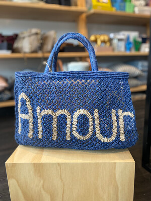 The Jacksons London | Armour Bag | Blue &Natural - SMALL