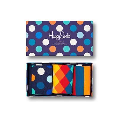 Gift Set- 
Classic Multi colour Socks 3 PACK
 Size 36-40
