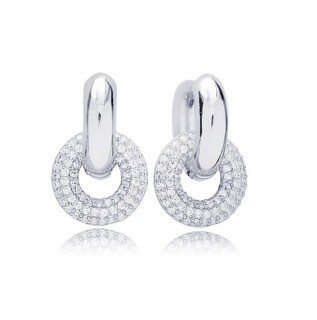 Layla Hoop Earrings - Silver