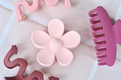The Flower Claw Clip - Soft Pink