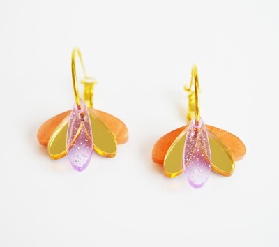 Hagen & Co Earrings | Happy Hour Peach/Lilac