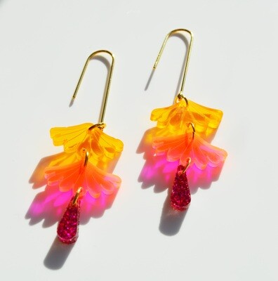 Hagen & Co Earrings | Tokyo Orange Pinks