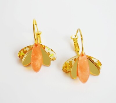 Hagen & Co Earrings | Happy Hour Gold/Peach
