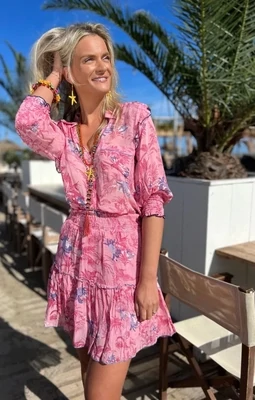 Place Du Soleil | Pink Multi Skirt